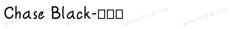 Chase Black字体转换